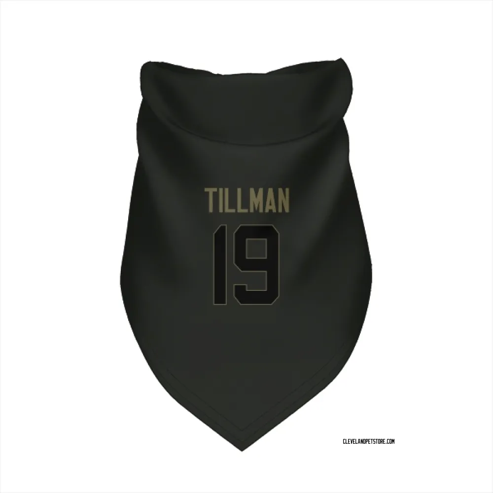Cleveland Browns Cedric Tillman Black Service Pet Bandana for Dog & Cat