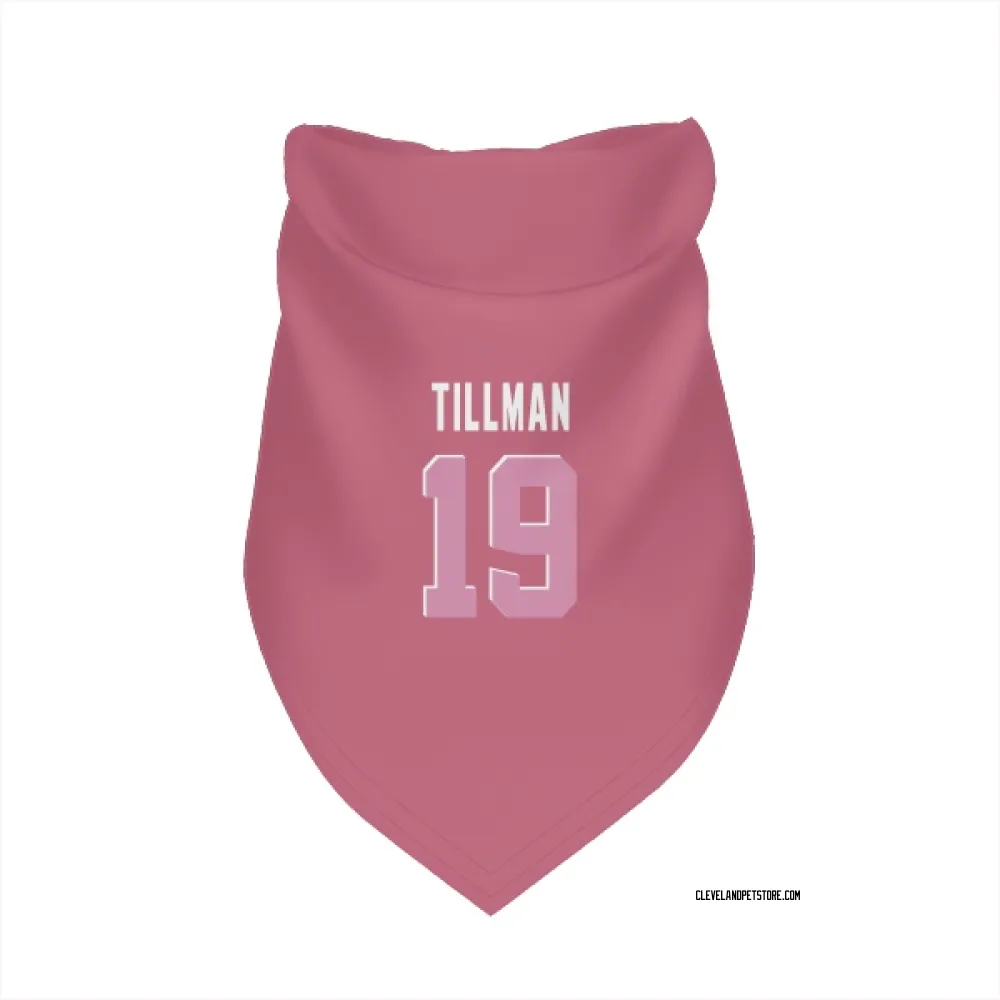 Cleveland Browns Cedric Tillman Pink Pet Bandana for Dog & Cat