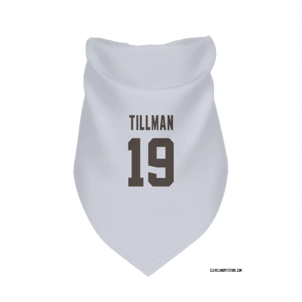 Cleveland Browns Cedric Tillman White Pet Bandana for Dog & Cat