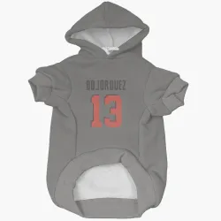 Cleveland Browns Corey Bojorquez Gray Pet Hoodie for Dog & Cat
