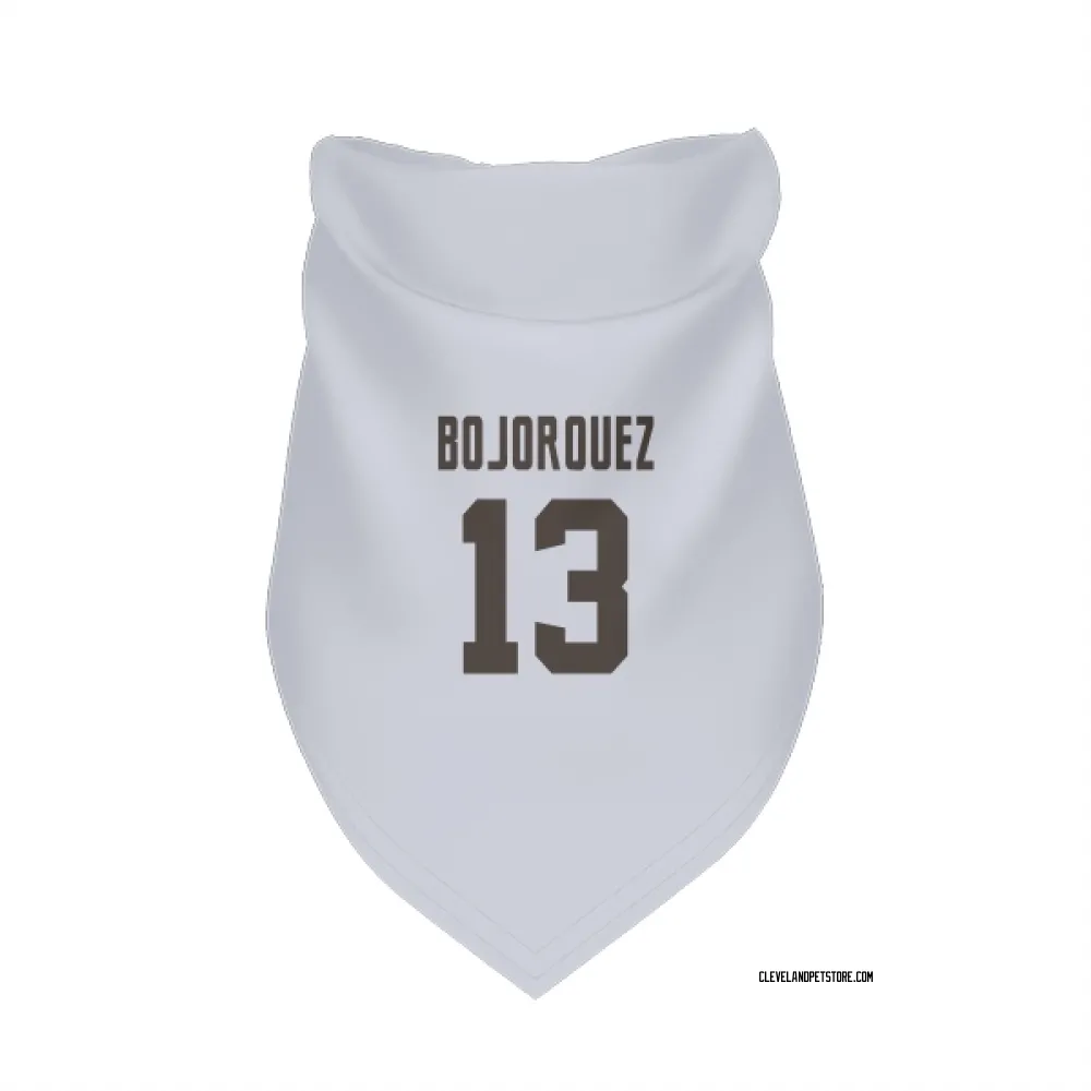 Cleveland Browns Corey Bojorquez White Pet Bandana for Dog & Cat