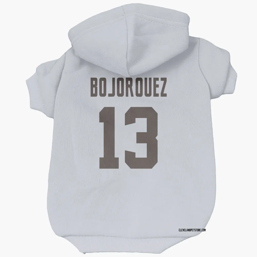 Cleveland Browns Corey Bojorquez White Pet Hoodie for Dog & Cat