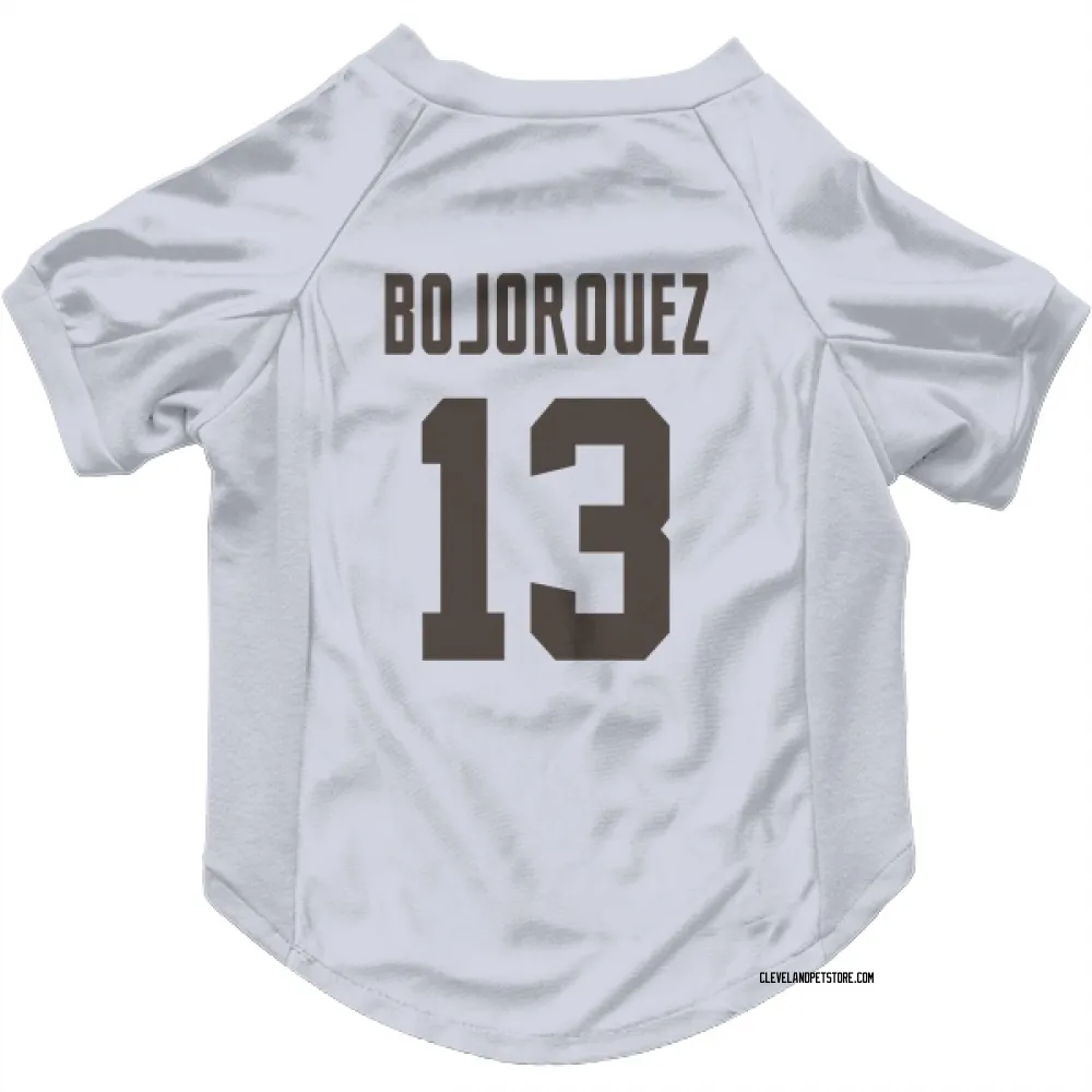 Cleveland Browns Corey Bojorquez White Pet Jersey for Dog & Cat