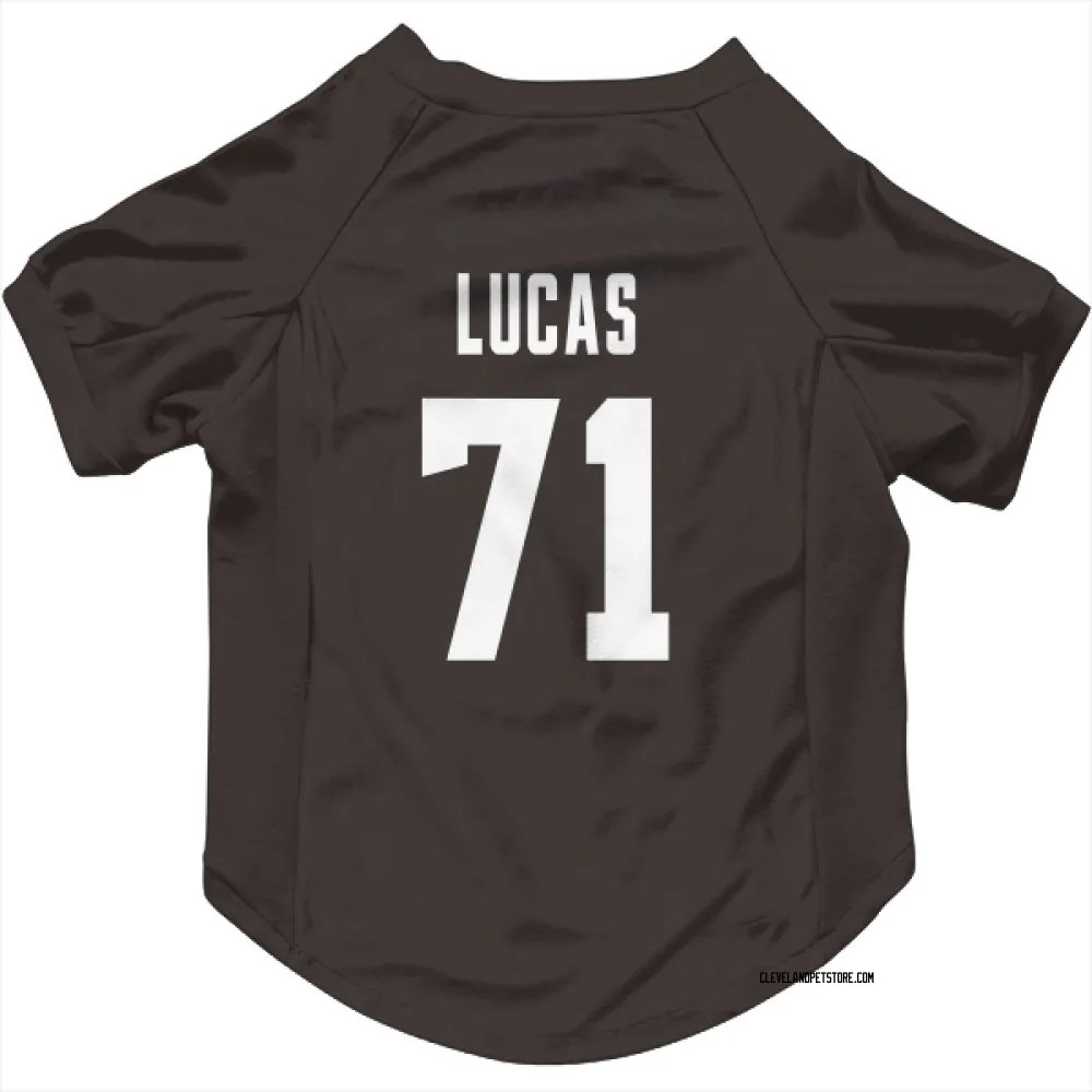 Cleveland Browns Cornelius Lucas Brown Pet Jersey for Dog & Cat