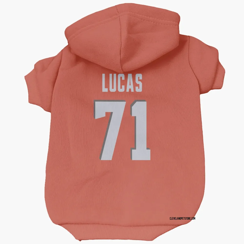 Cleveland Browns Cornelius Lucas Orange Pet Hoodie for Dog & Cat