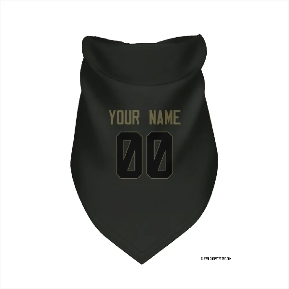Cleveland Browns Custom Black Service Pet Bandana for Dog & Cat