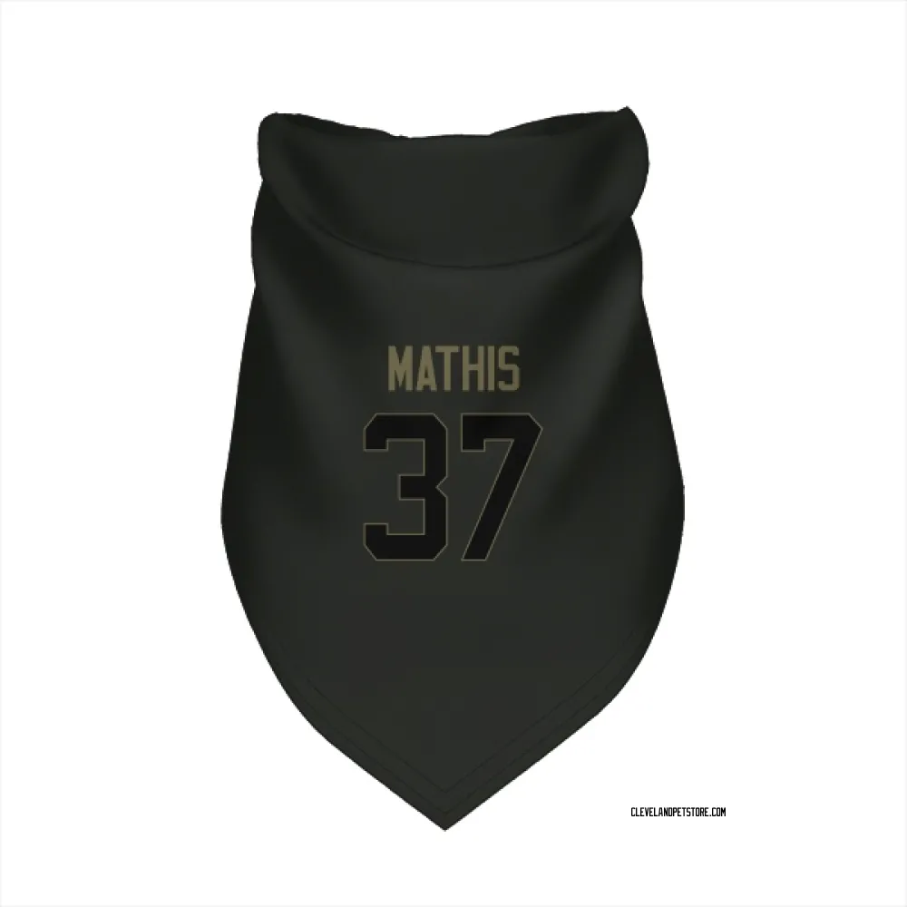 Cleveland Browns Damarri Mathis Black Service Pet Bandana for Dog & Cat
