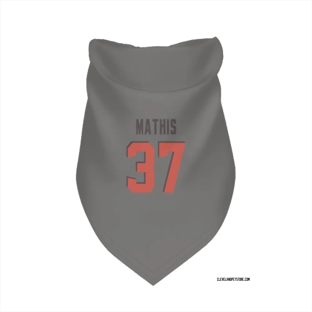 Cleveland Browns Damarri Mathis Gray Pet Bandana for Dog & Cat