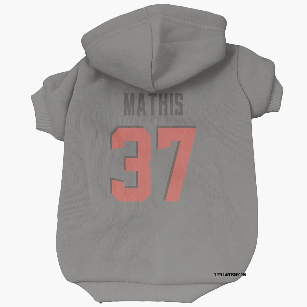 Cleveland Browns Damarri Mathis Gray Pet Hoodie for Dog & Cat