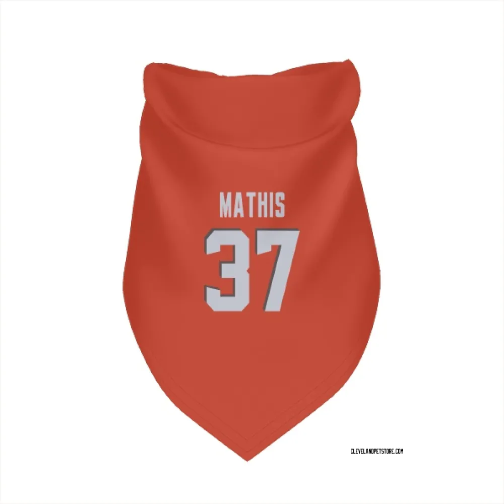 Cleveland Browns Damarri Mathis Orange Pet Bandana for Dog & Cat
