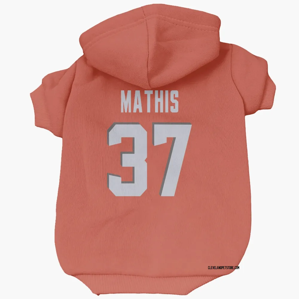 Cleveland Browns Damarri Mathis Orange Pet Hoodie for Dog & Cat