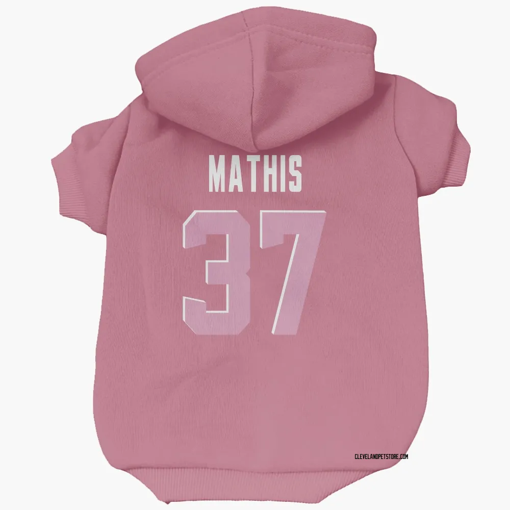 Cleveland Browns Damarri Mathis Pink Pet Hoodie for Dog & Cat
