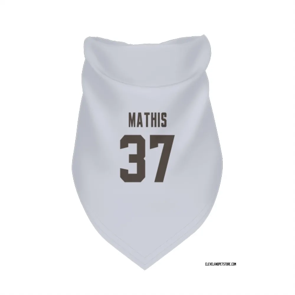 Cleveland Browns Damarri Mathis White Pet Bandana for Dog & Cat