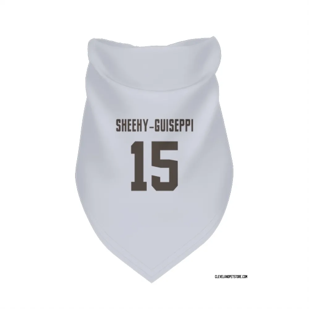 Cleveland Browns Damon Sheehy-Guiseppi White Pet Bandana for Dog & Cat