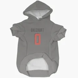 Cleveland Browns Darrian Dalcourt Gray Pet Hoodie for Dog & Cat