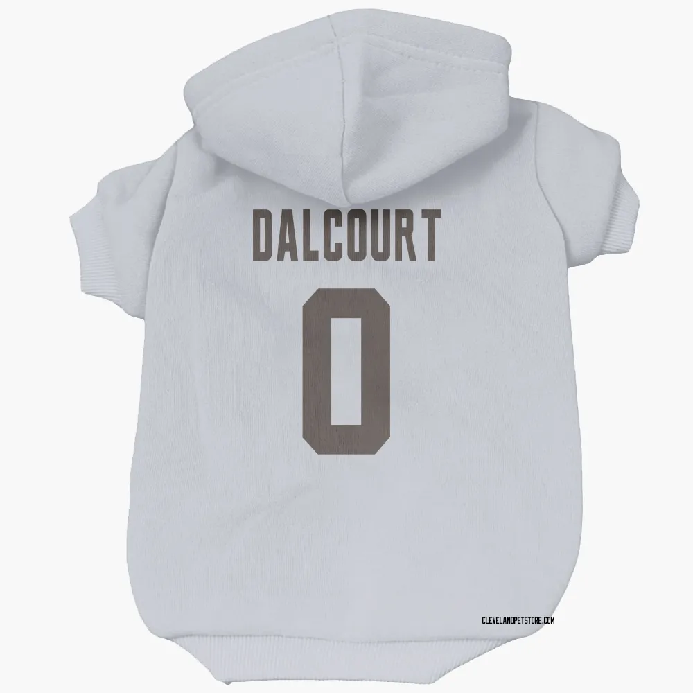 Cleveland Browns Darrian Dalcourt White Pet Hoodie for Dog & Cat