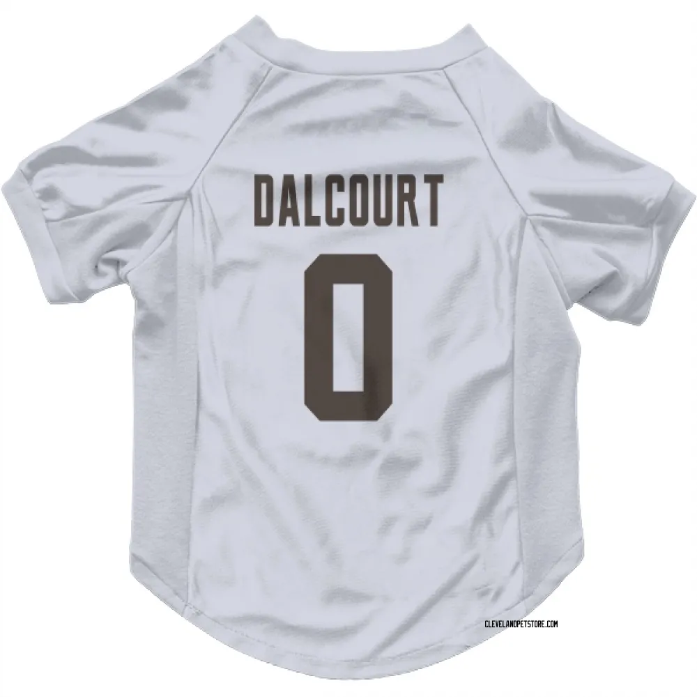 Cleveland Browns Darrian Dalcourt White Pet Jersey for Dog & Cat