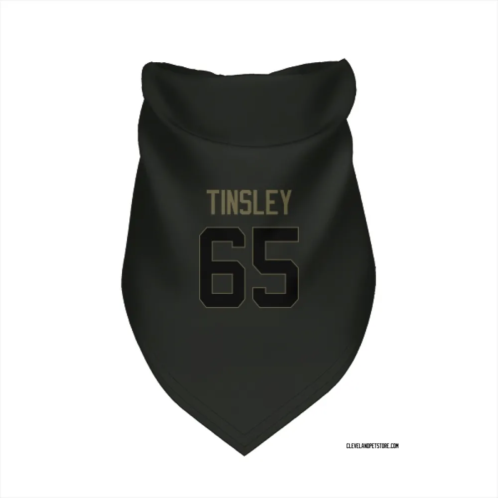 Cleveland Browns Dartanyan Tinsley Black Service Pet Bandana for Dog & Cat