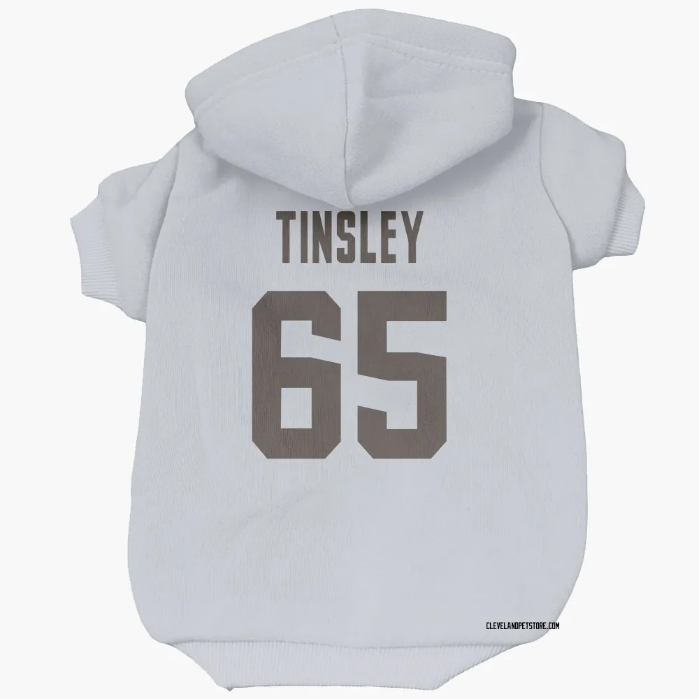 Cleveland Browns Dartanyan Tinsley White Pet Hoodie for Dog & Cat
