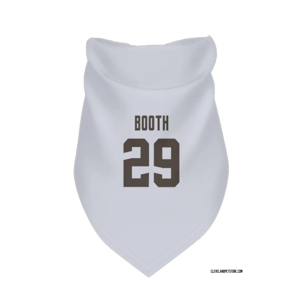 Cleveland Browns Davon Booth White Pet Bandana for Dog & Cat