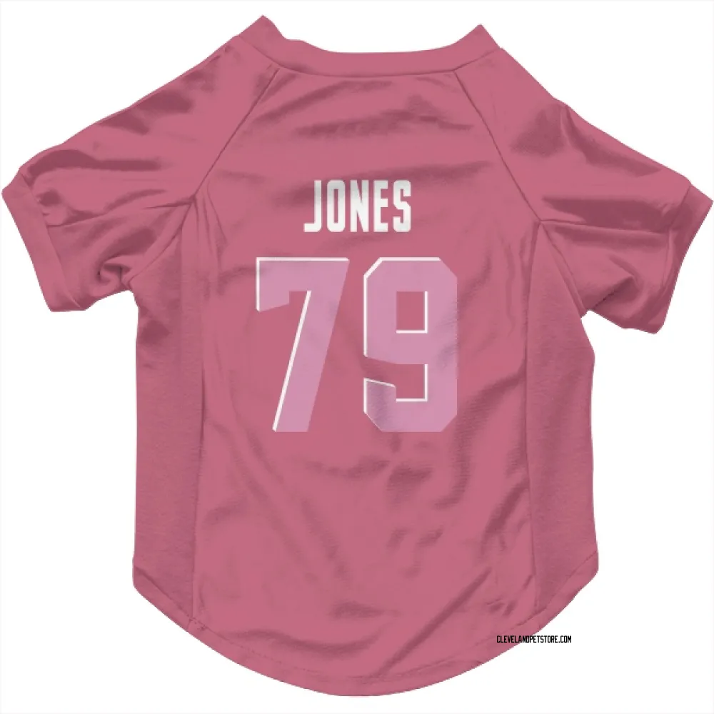 Cleveland Browns Dawand Jones Pink Pet Jersey for Dog & Cat