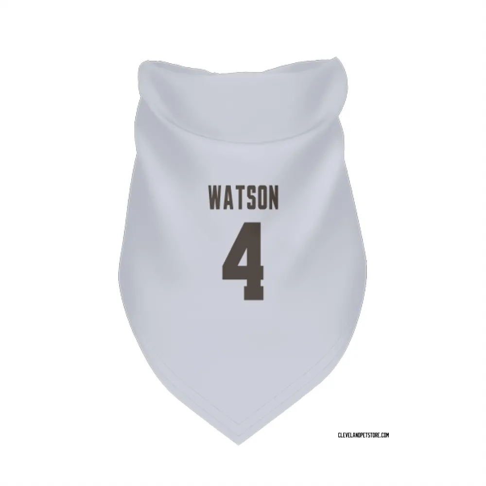 Cleveland Browns Deshaun Watson White Pet Bandana for Dog & Cat
