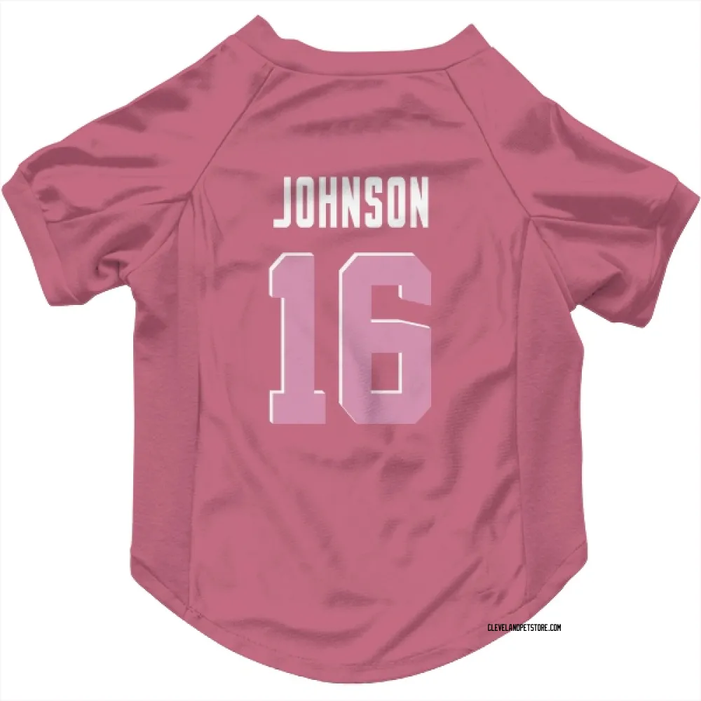 Cleveland Browns Diontae Johnson Pink Pet Jersey for Dog & Cat