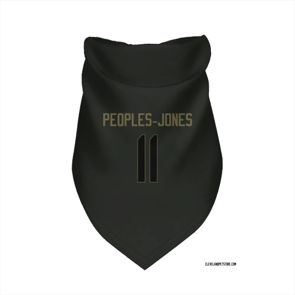 Cleveland Browns Donovan Peoples-Jones Black Service Pet Bandana for Dog & Cat