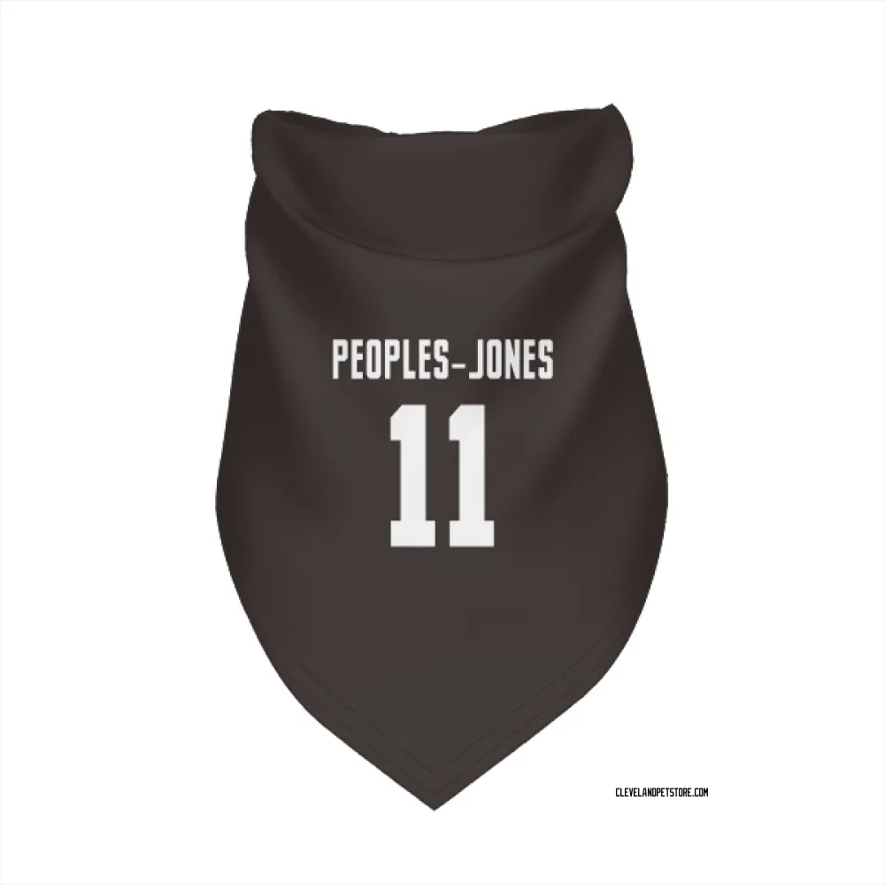 Cleveland Browns Donovan Peoples-Jones Brown Pet Bandana for Dog & Cat