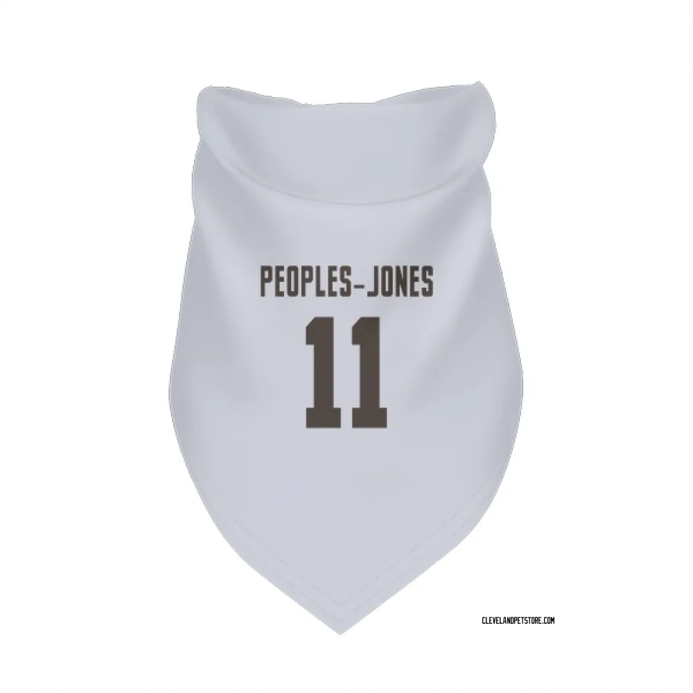 Cleveland Browns Donovan Peoples-Jones White Pet Bandana for Dog & Cat