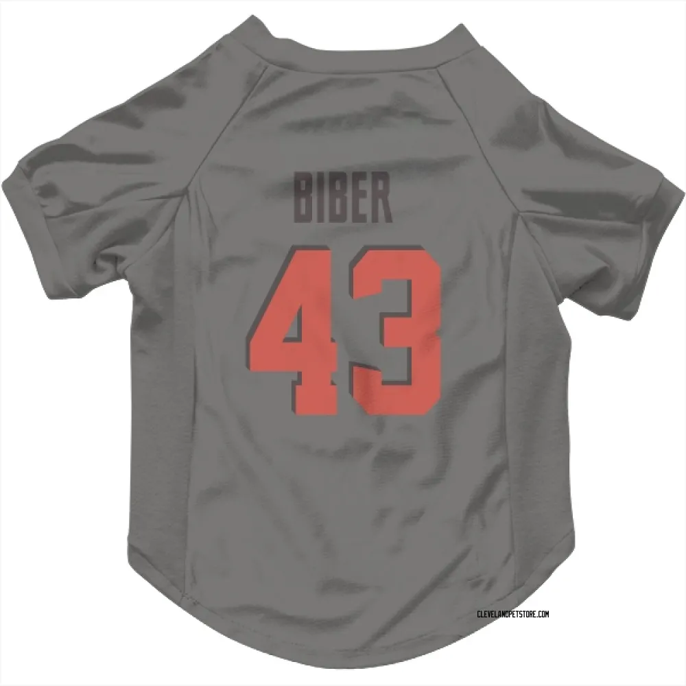 Cleveland Browns Drew Biber Gray Pet Jersey for Dog & Cat