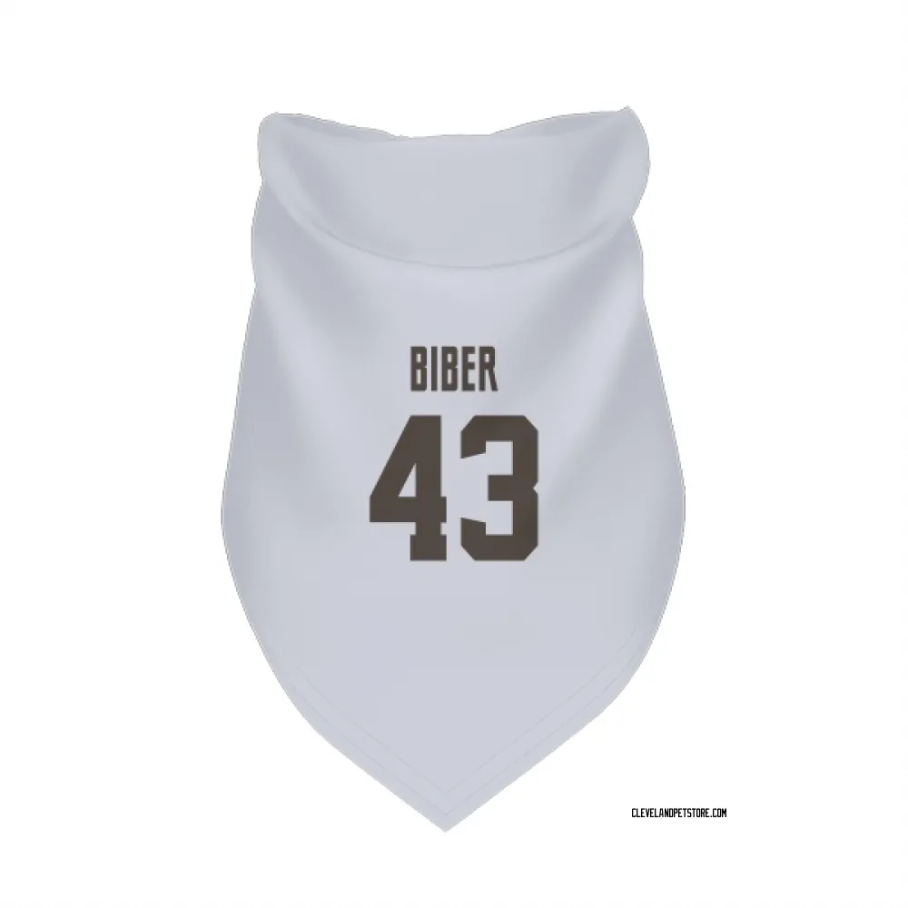 Cleveland Browns Drew Biber White Pet Bandana for Dog & Cat