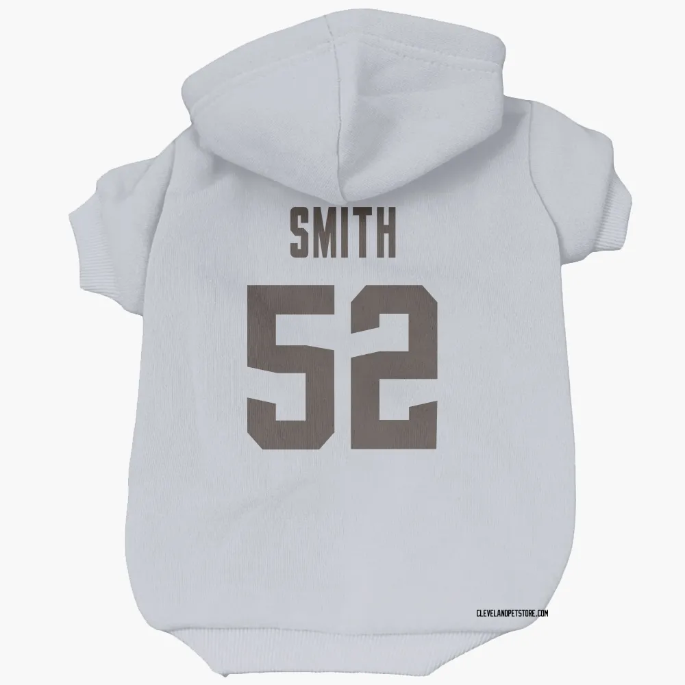 Cleveland Browns Elerson G. Smith White Pet Hoodie for Dog & Cat