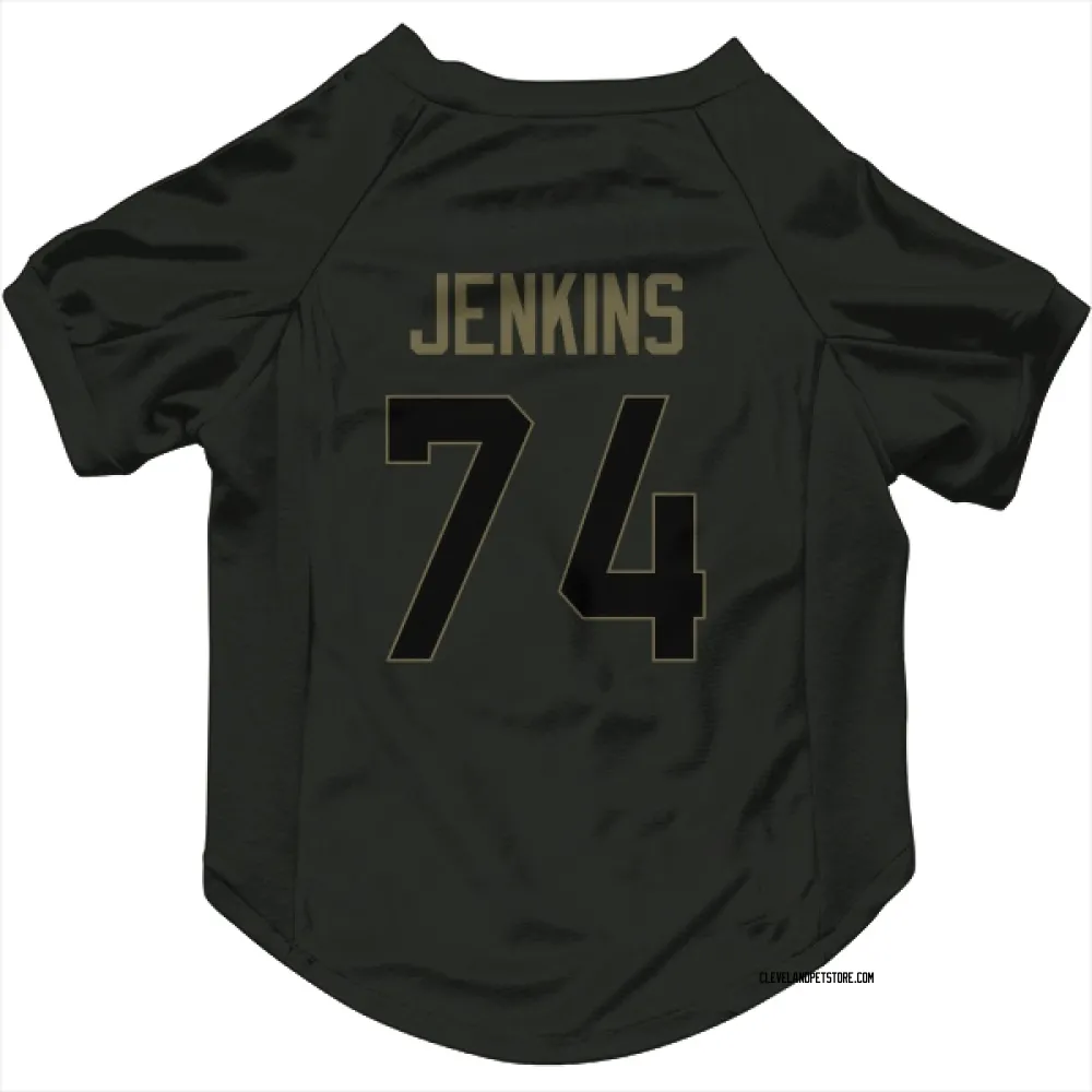 Cleveland Browns Elgton Jenkins Black Service Pet Jersey for Dog & Cat
