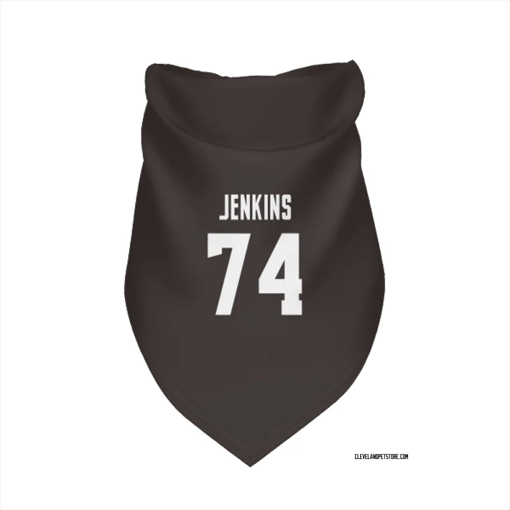 Cleveland Browns Elgton Jenkins Brown Pet Bandana for Dog & Cat