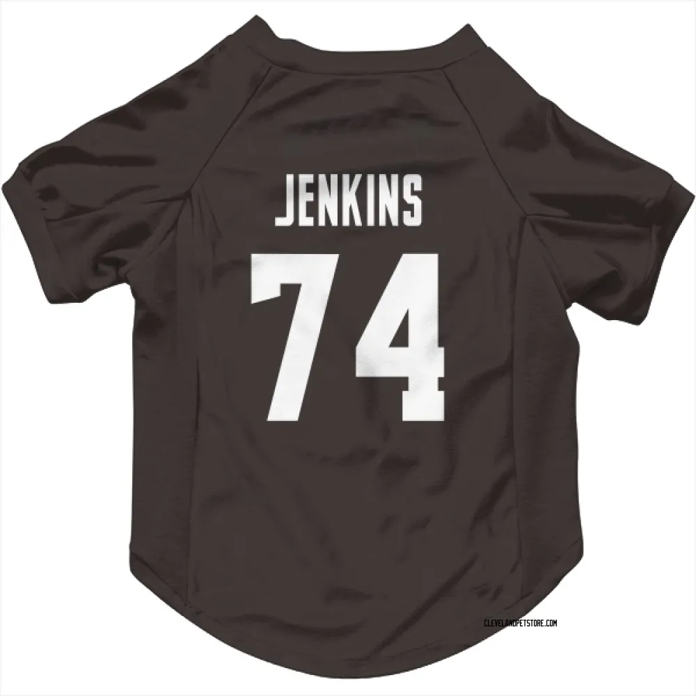 Cleveland Browns Elgton Jenkins Brown Pet Jersey for Dog & Cat