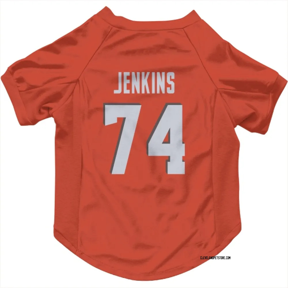 Cleveland Browns Elgton Jenkins Orange Pet Jersey for Dog & Cat
