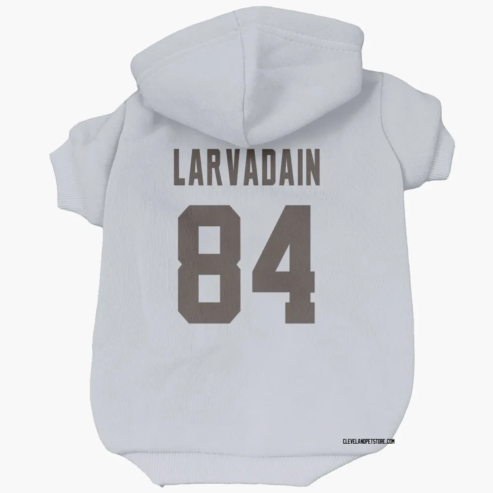 Cleveland Browns Gage Larvadain White Pet Hoodie for Dog & Cat
