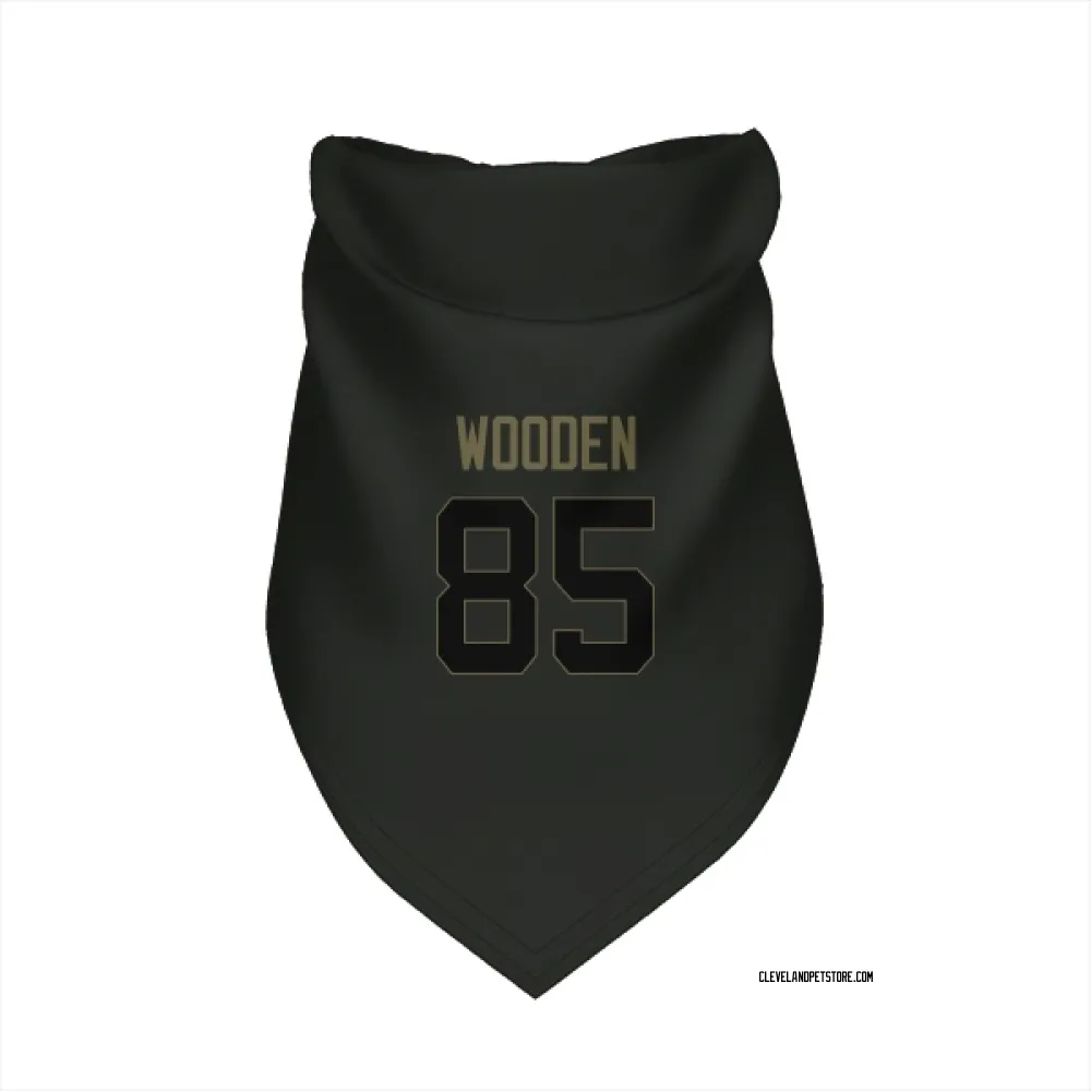 Cleveland Browns Isaiah Wooden Black Service Pet Bandana for Dog & Cat