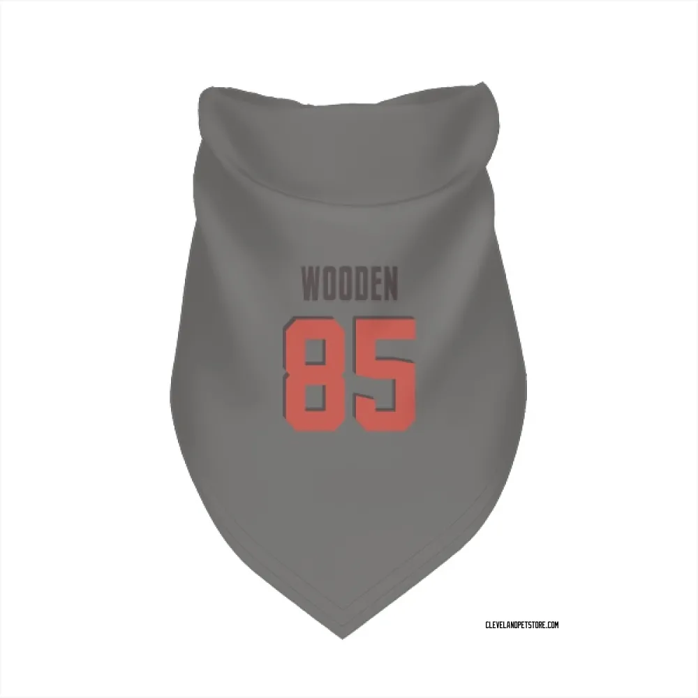 Cleveland Browns Isaiah Wooden Gray Pet Bandana for Dog & Cat