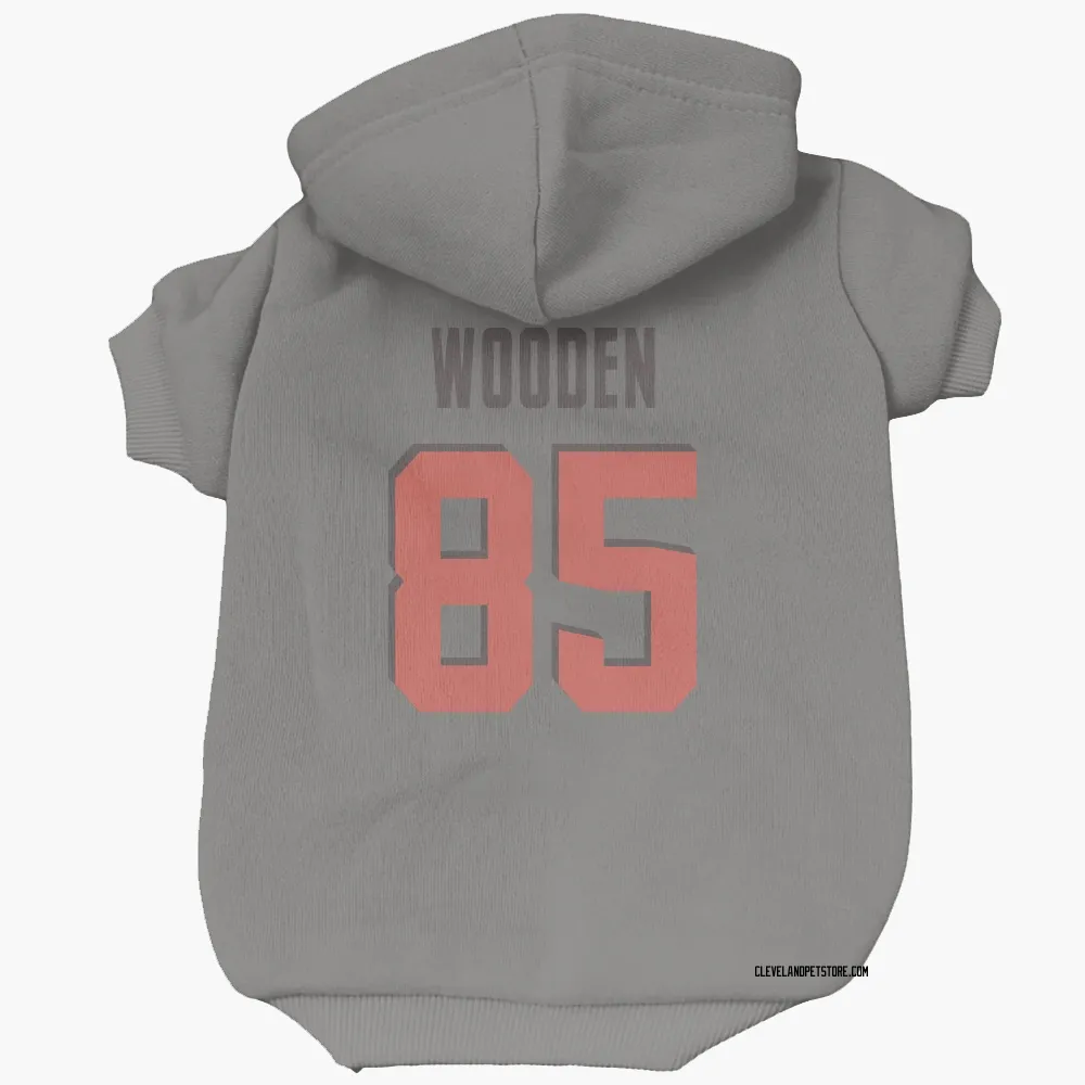 Cleveland Browns Isaiah Wooden Gray Pet Hoodie for Dog & Cat