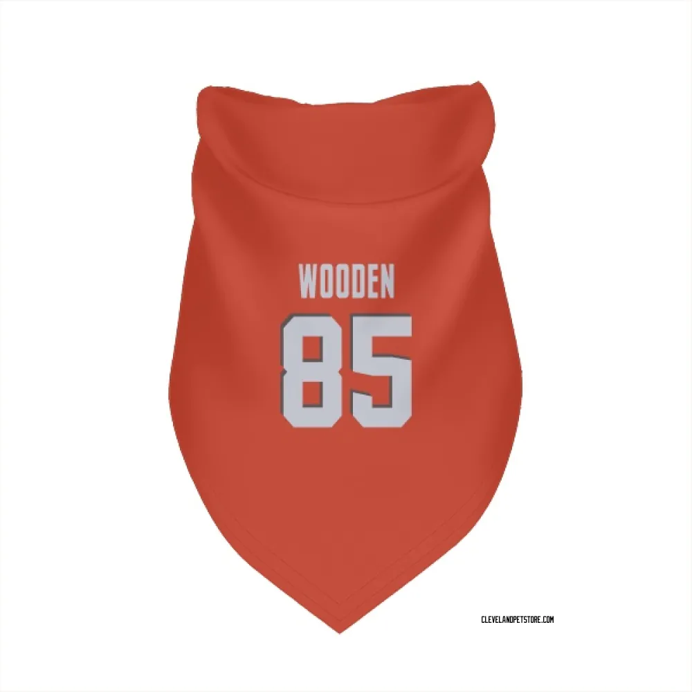 Cleveland Browns Isaiah Wooden Orange Pet Bandana for Dog & Cat