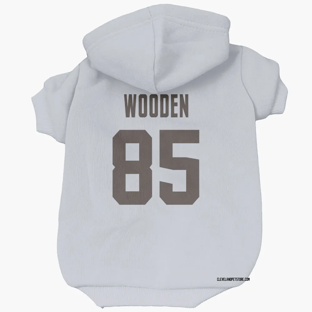 Cleveland Browns Isaiah Wooden White Pet Hoodie for Dog & Cat