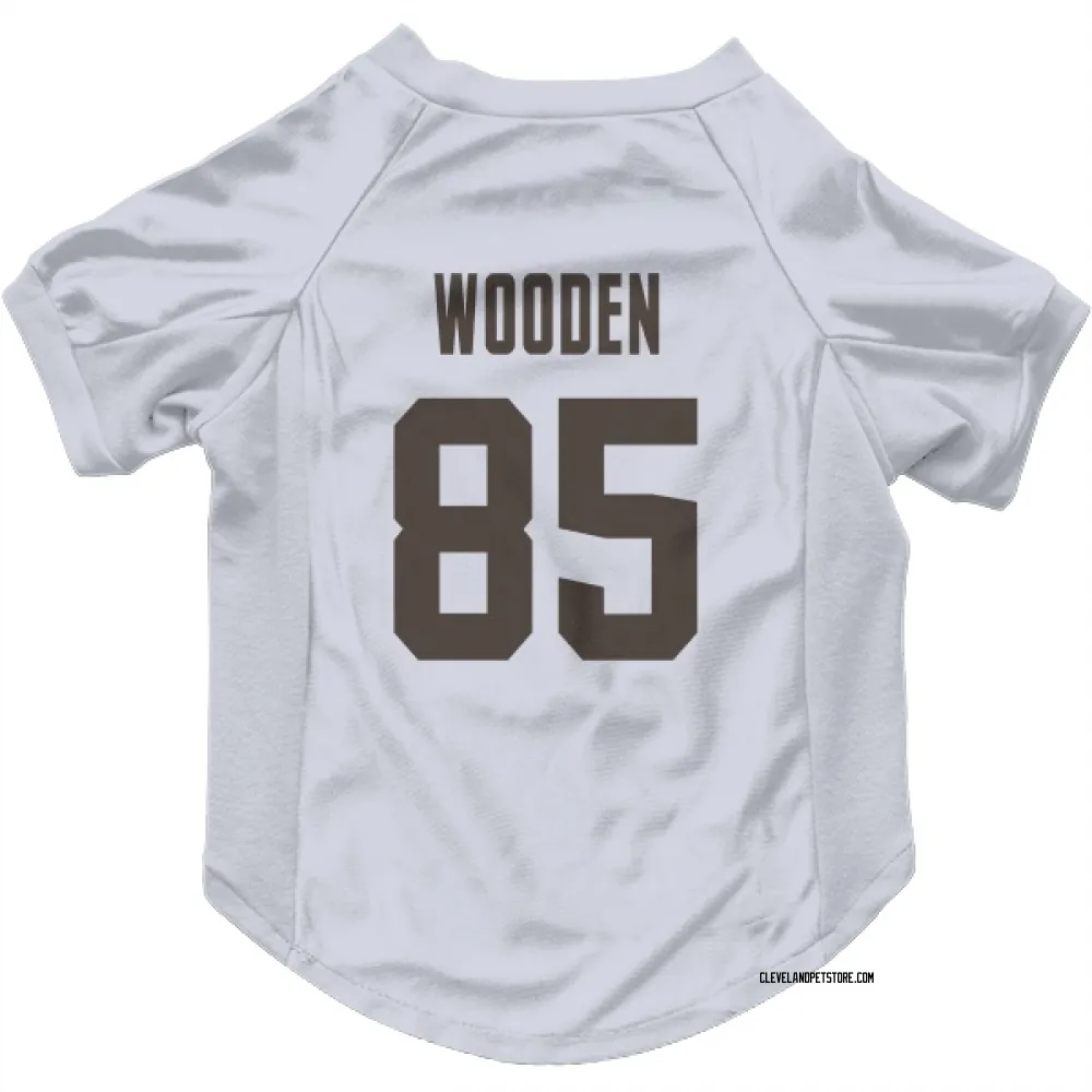 Cleveland Browns Isaiah Wooden White Pet Jersey for Dog & Cat