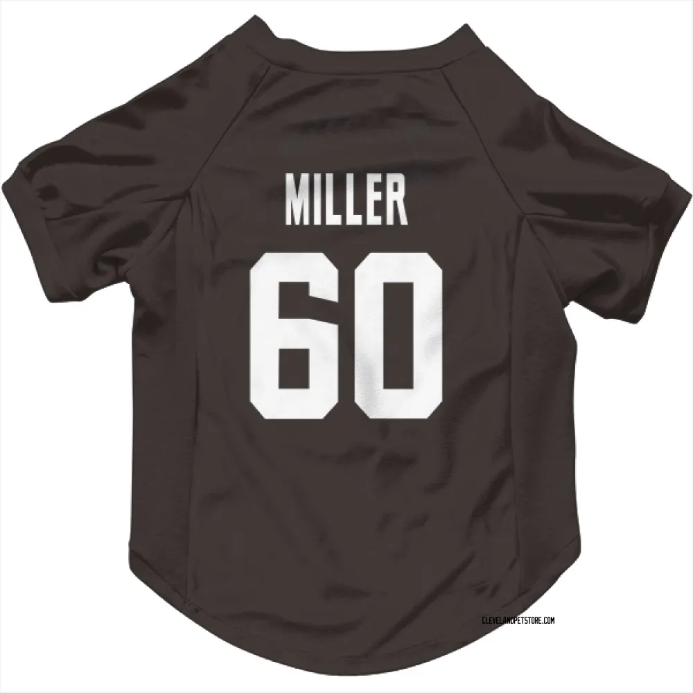 Cleveland Browns Izavion Miller Brown Pet Jersey for Dog & Cat