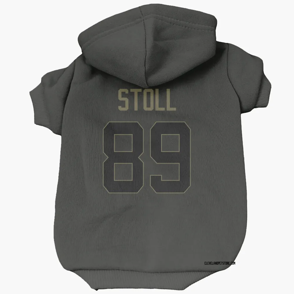 Cleveland Browns Jack Stoll Black Service Pet Hoodie for Dog & Cat