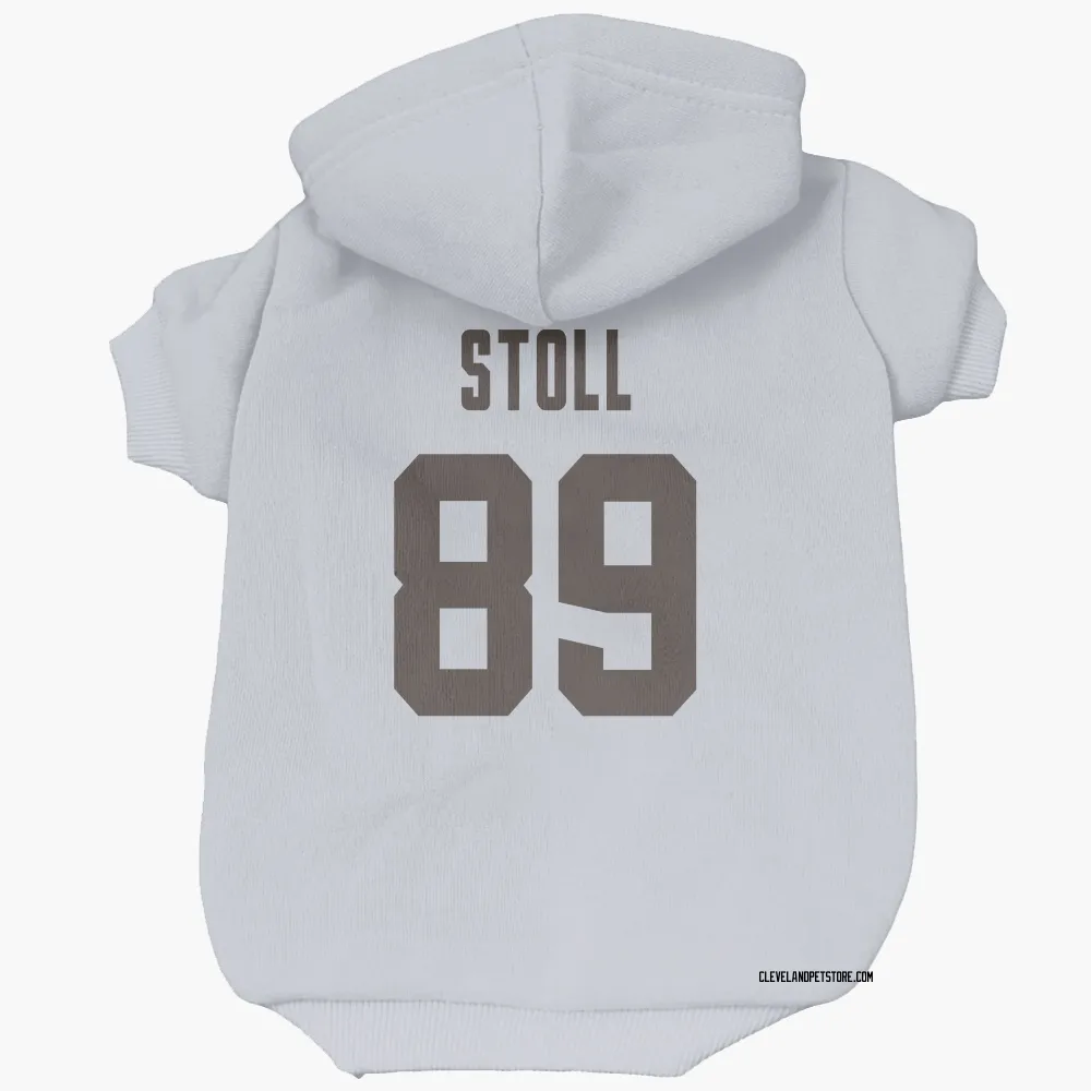 Cleveland Browns Jack Stoll White Pet Hoodie for Dog & Cat