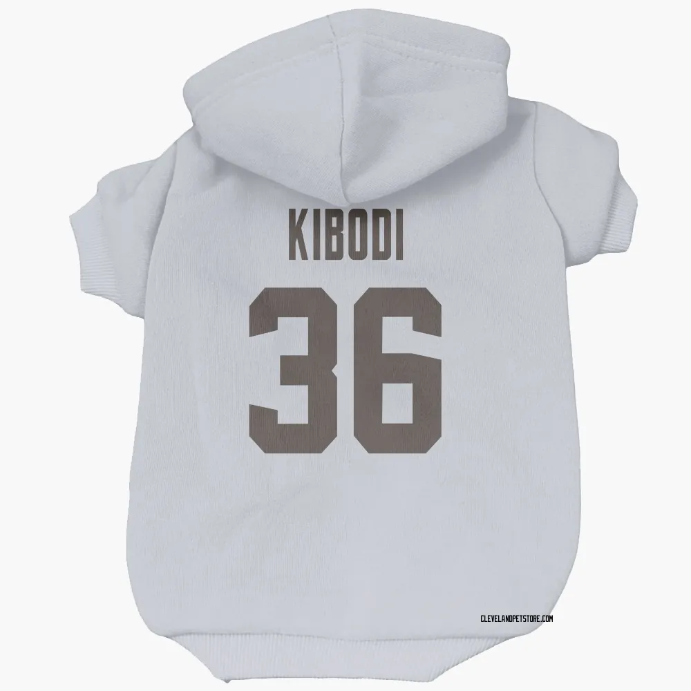 Cleveland Browns Jacob Kibodi White Pet Hoodie for Dog & Cat