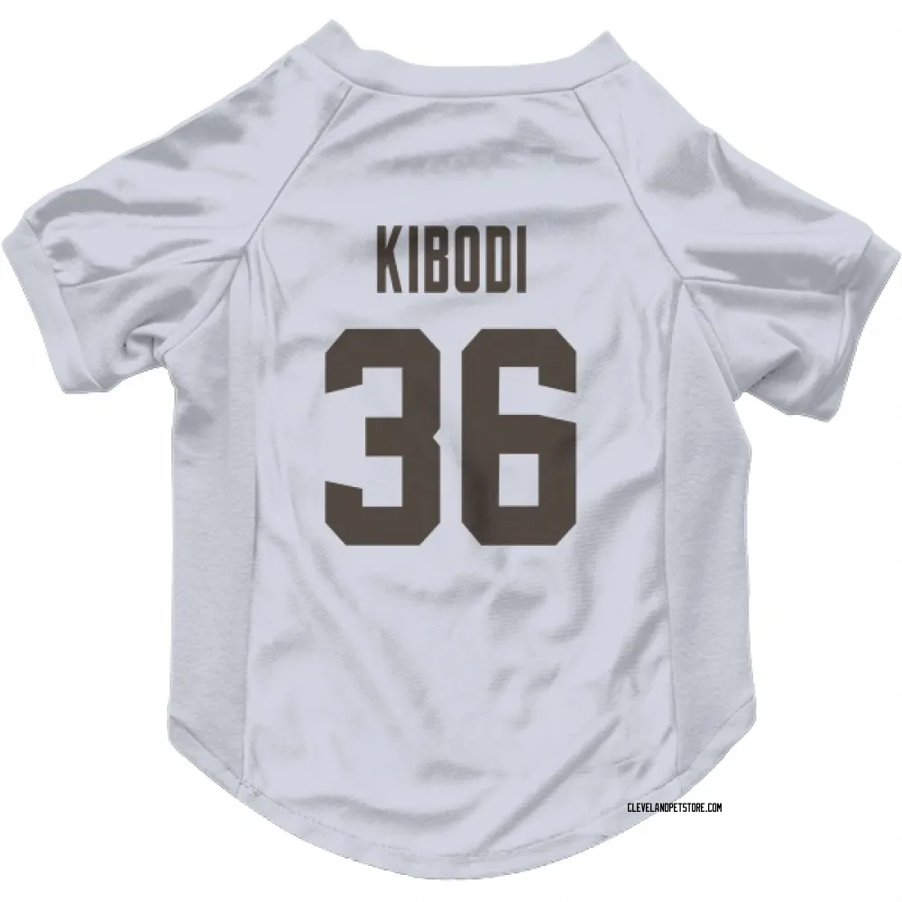 Cleveland Browns Jacob Kibodi White Pet Jersey for Dog & Cat