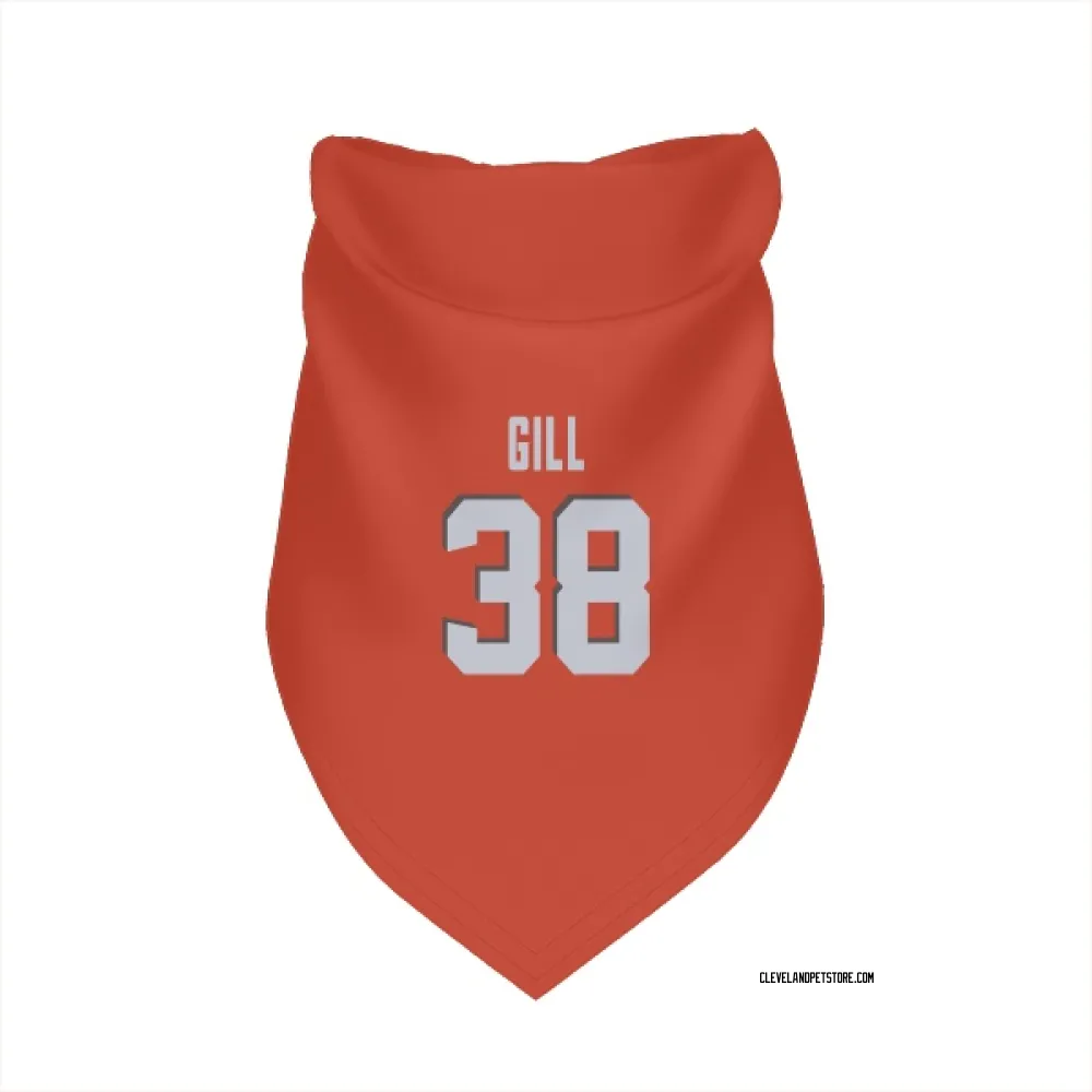 Cleveland Browns Jaelen Gill Orange Pet Bandana for Dog & Cat